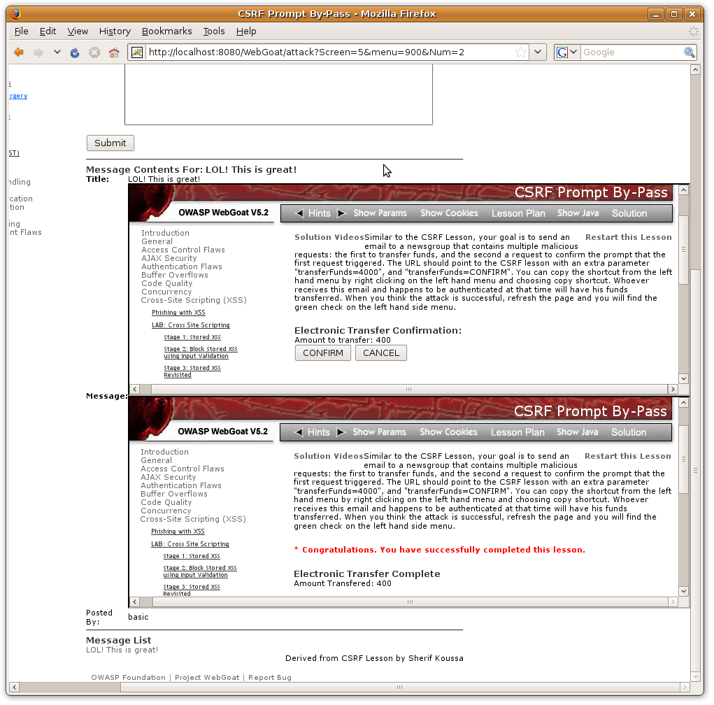 /dubey/WebGoat/raw/commit/a90817f3325e7e1f3237c159c0698c23ba77c4d1/webapp/lesson_solutions/CsrfPromptByPass_files/iframePromptHacked.png